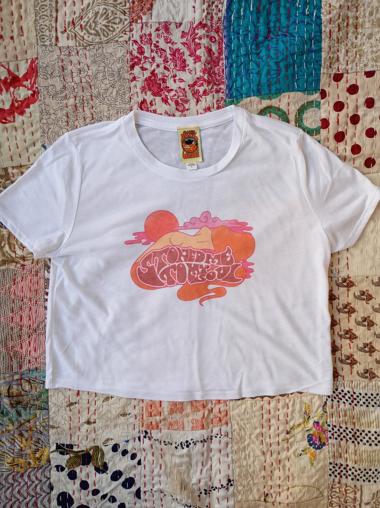 Stoned Me To My Soul Cropped Flowy Tee