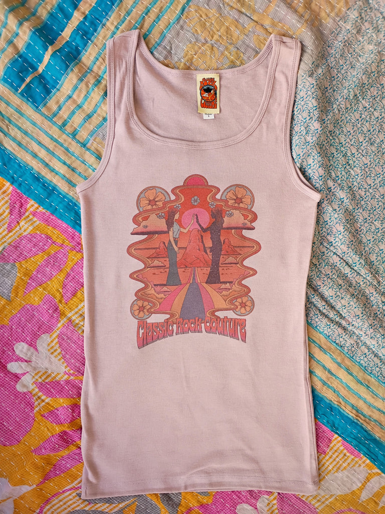 Hello Darlin' Dusty Pink Ribbed Tank