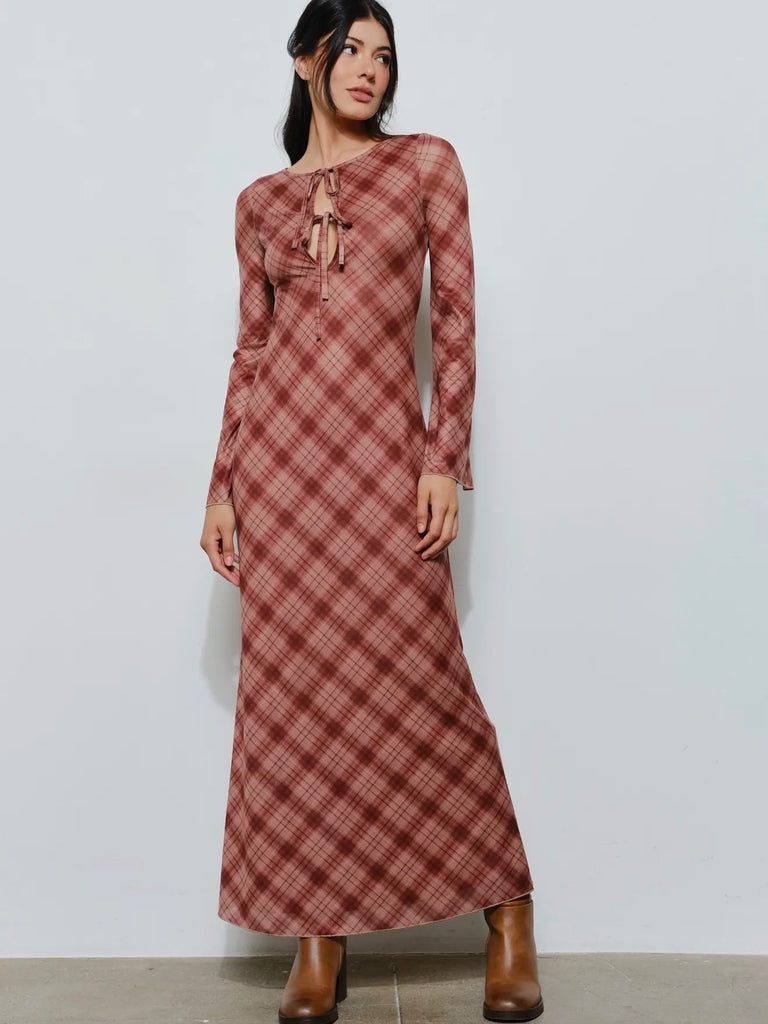 Nanoy Plaid Dress