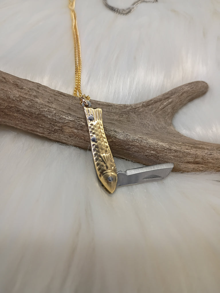 Small Fish Knife Necklace