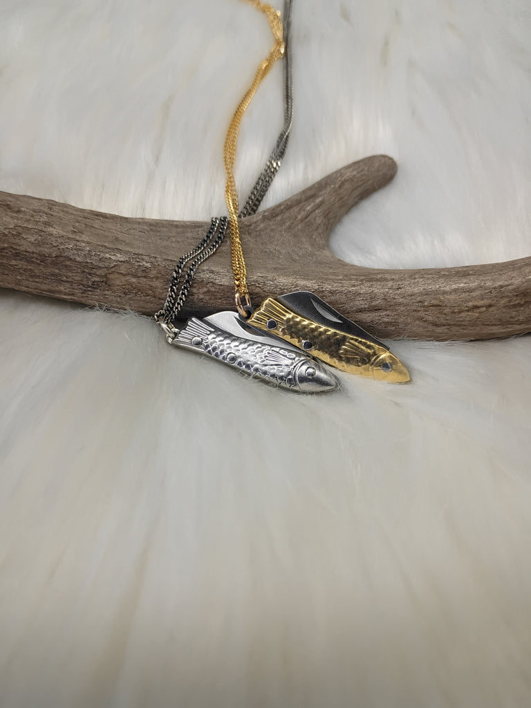 Small Fish Knife Necklace