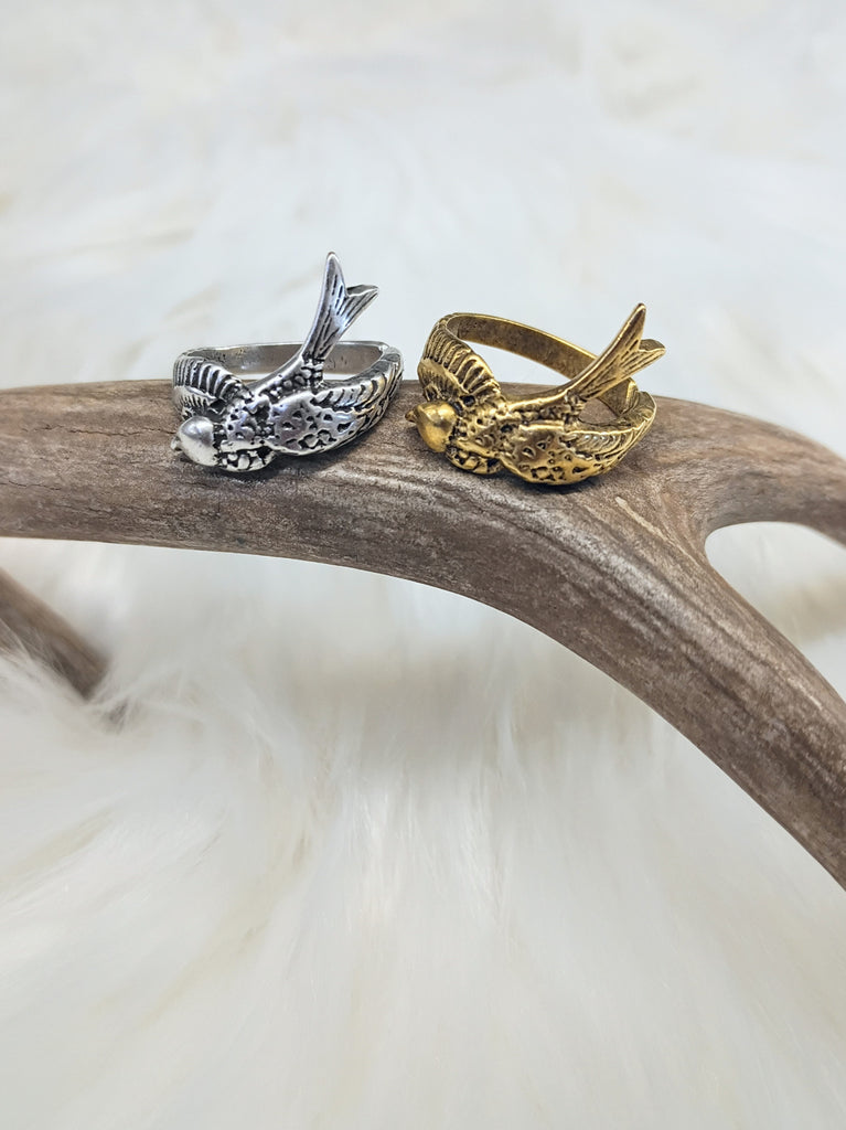Sparrow Bird Adjustable Ring