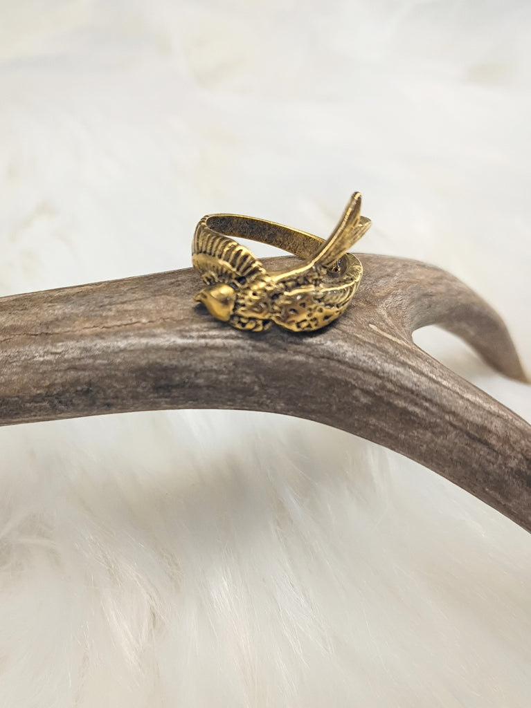 Sparrow Bird Adjustable Ring