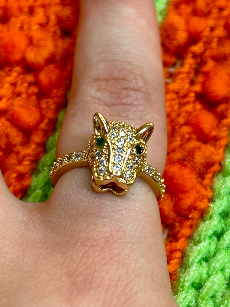 Posh Panther Ring