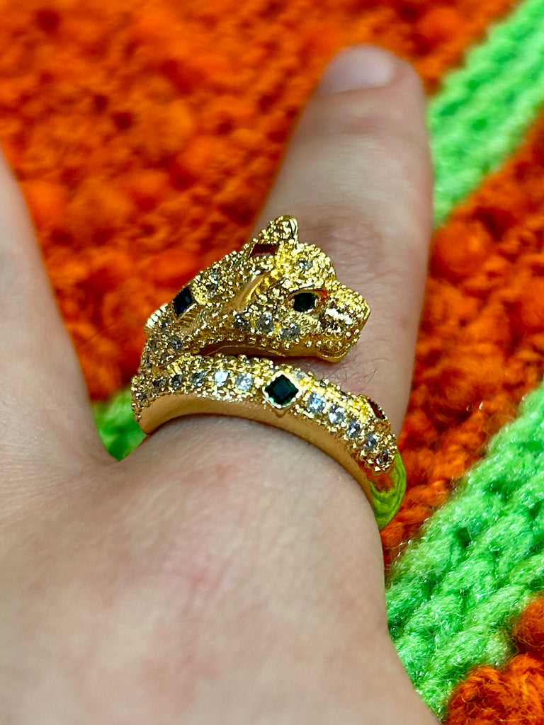 Crystalline Cheetah Ring