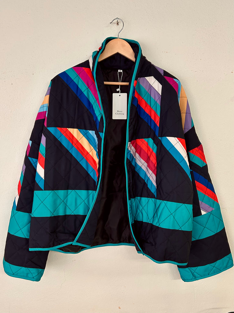 Street Trendy Geo Panel Jacket