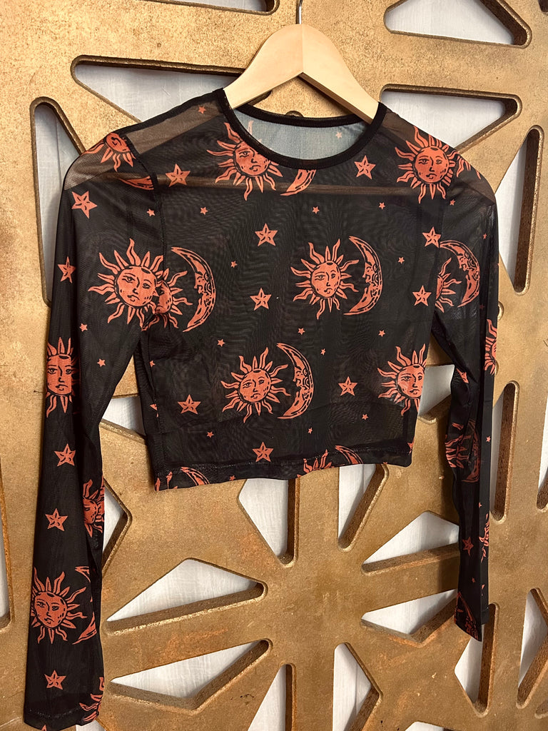 Celestial Mesh Top