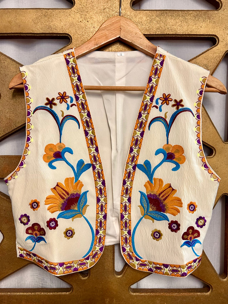 Vogue Vintage Embroidered Vest