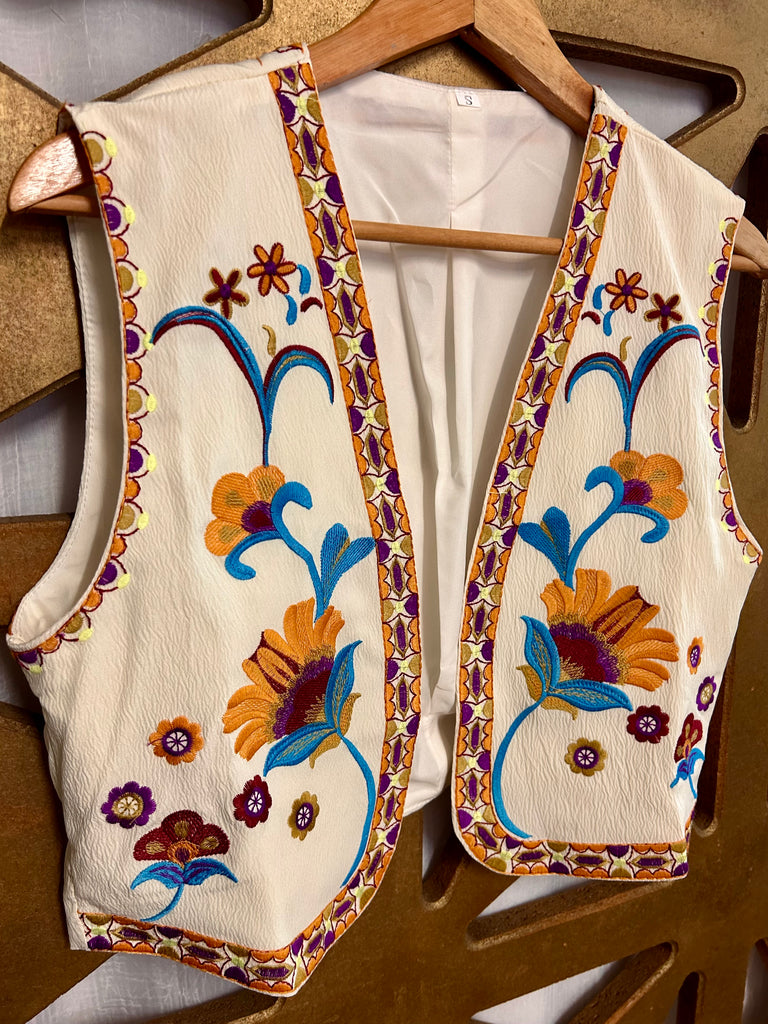 Vogue Vintage Embroidered Vest