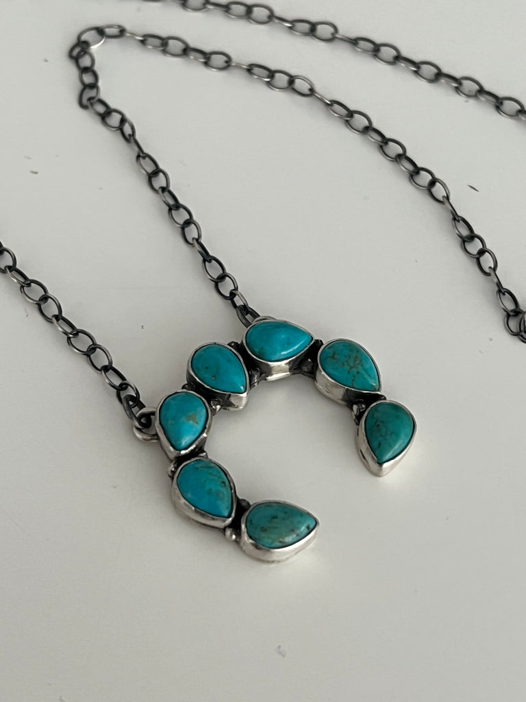 Desert Teardrop Turquoise Necklace