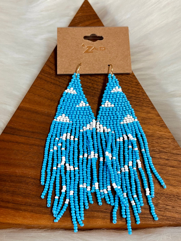 Springe Skies Fringe Earrings