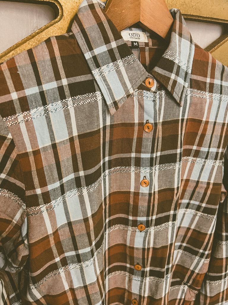 Pre-Loved Vintage Long-Sleeve Button Up Blouse