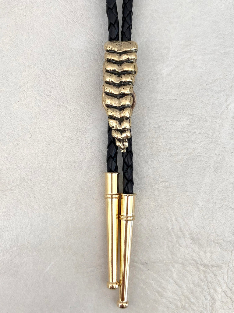 Snake Rattle Bolo Tie