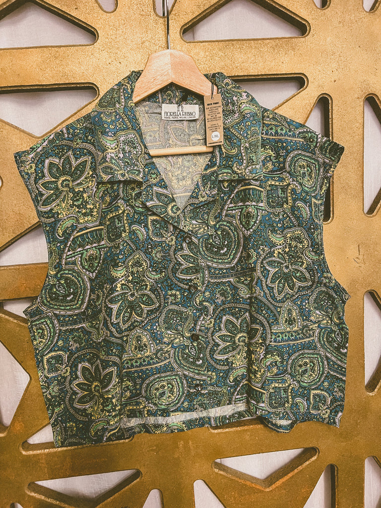 Re Worked Vintage Paisley Button Up