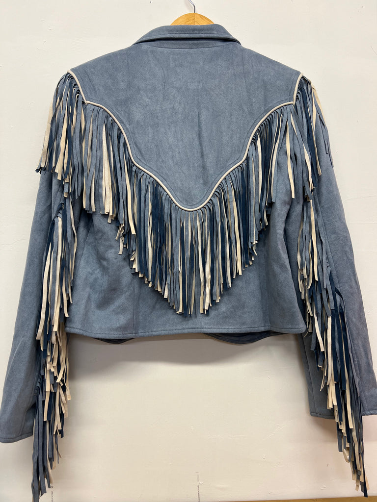 Two Toned Fringe Jacket