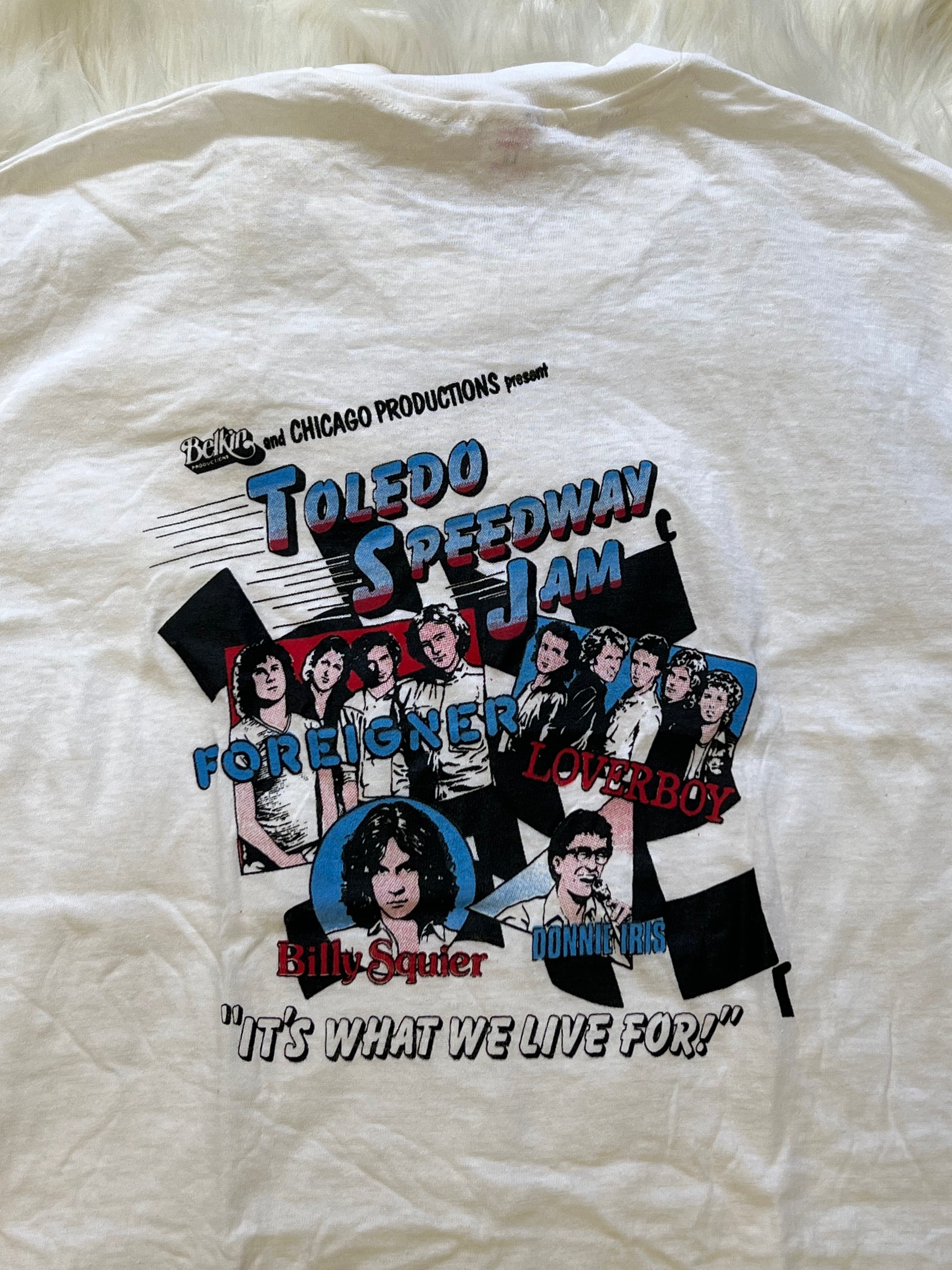 Rare 1982 Foreigner Toledo Speedway Festival Tee – Classic Rock