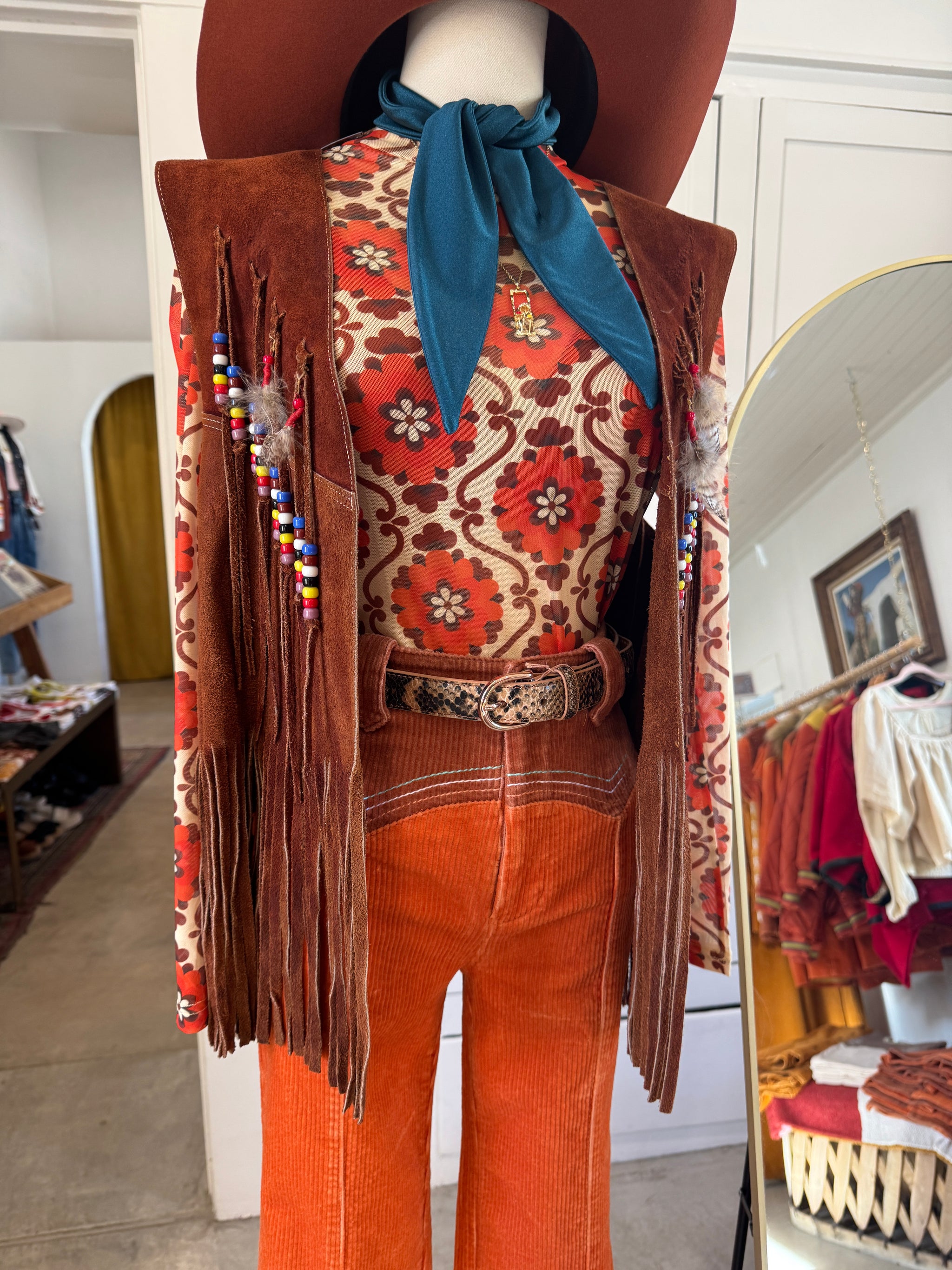 Handmade Fringe Suede Vest – Classic Rock Couture