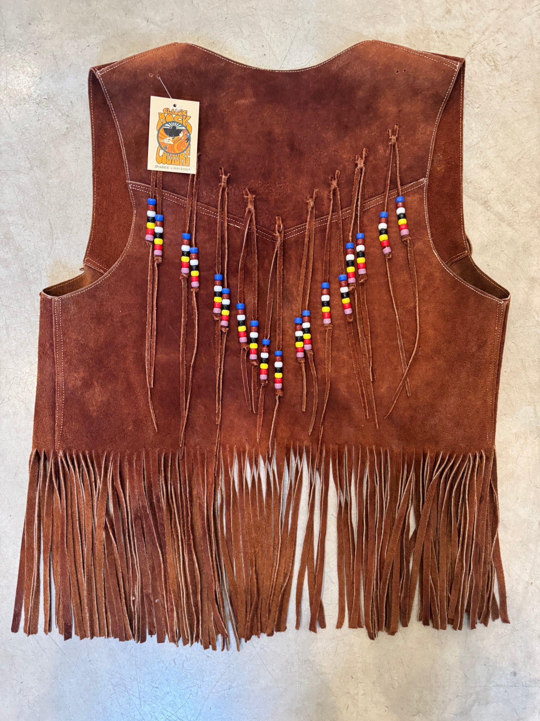 Handmade Fringe Suede Vest – Classic Rock Couture