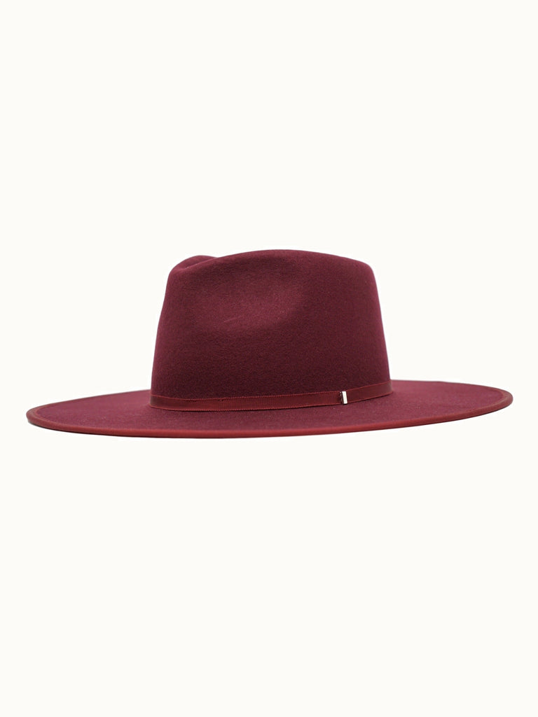 Burgundy Billie Felt Hat