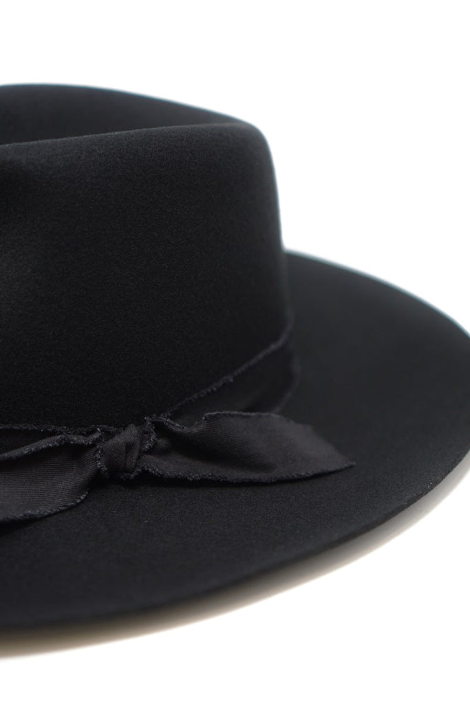 Kaia Black Felt Hat