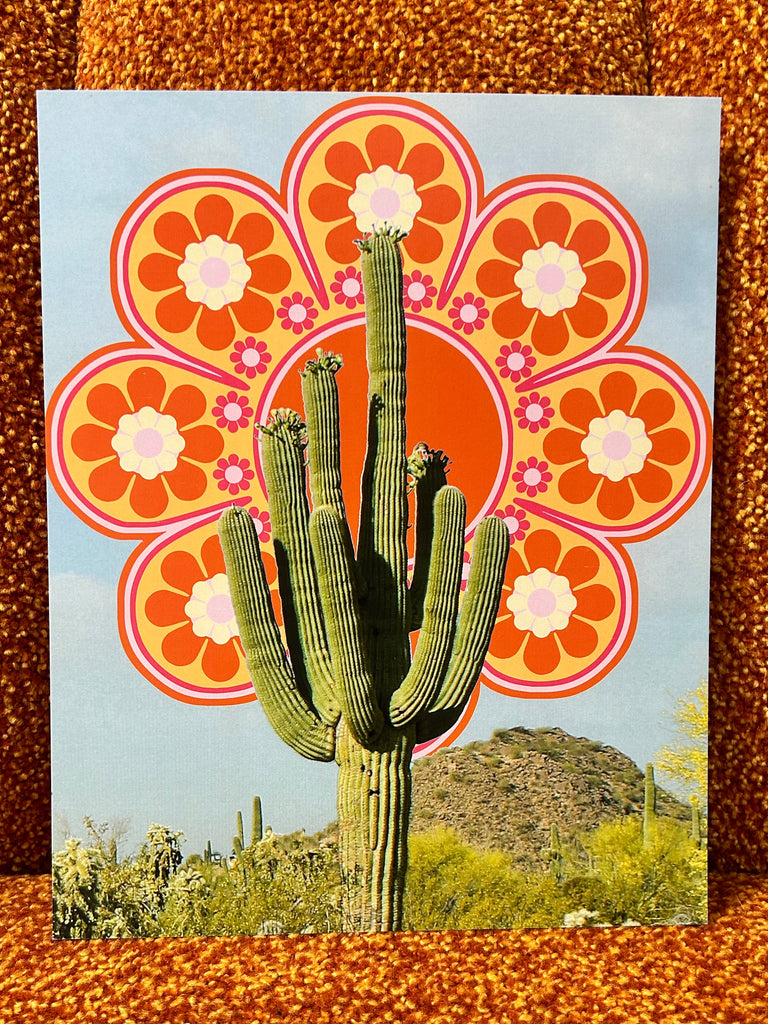 Flower Power Saguaro Print