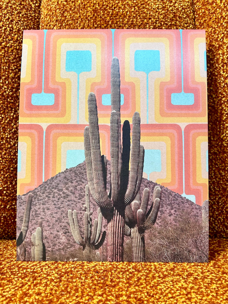 Art Deco Saguaro Print