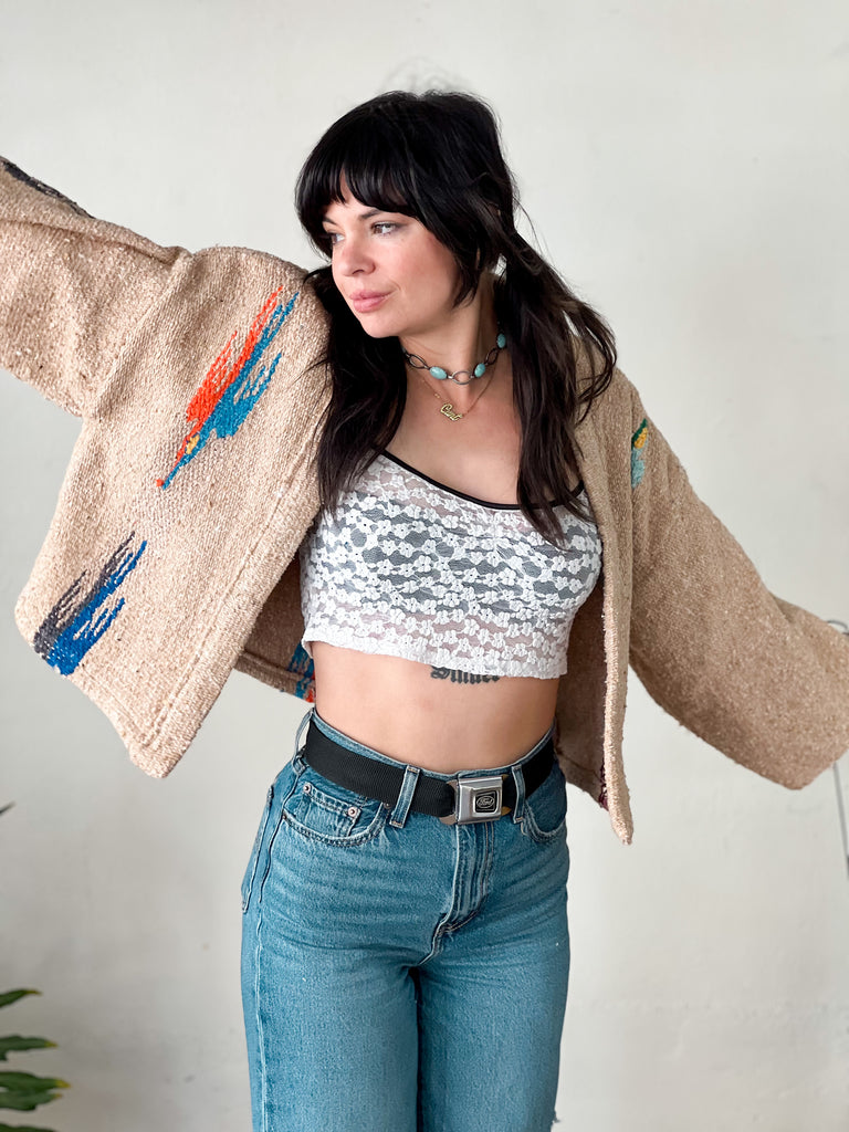 Handmade Tan Thunderbird Jacket