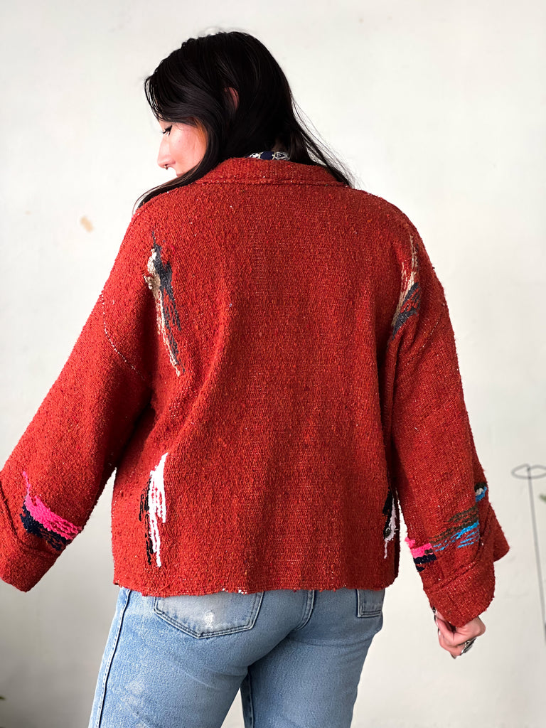 Handmade Red Thunderbird Jacket
