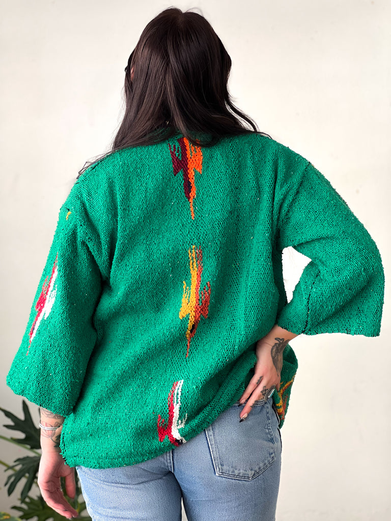 Handmade Kelly Green Thunderbird Jacket