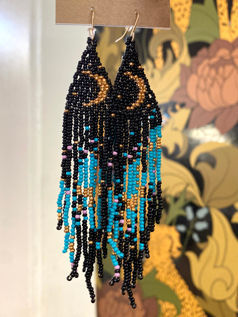 Lunar Beaded Earrings