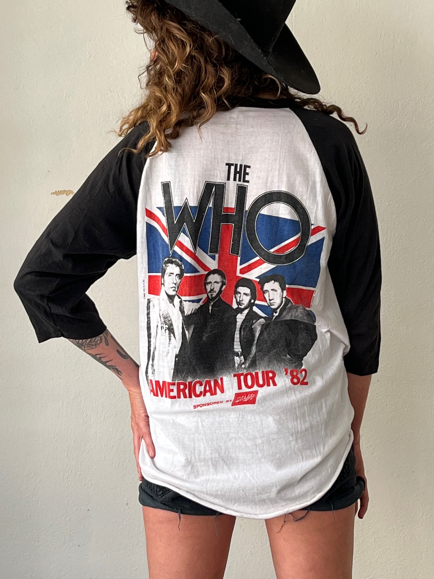 The Who '1982 American Tour' Vintage Baseball Tee – Classic Rock