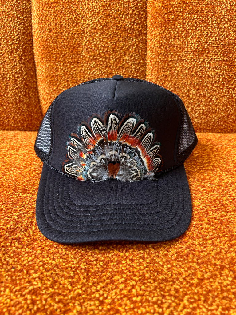 Western Feathered Trucker Hat