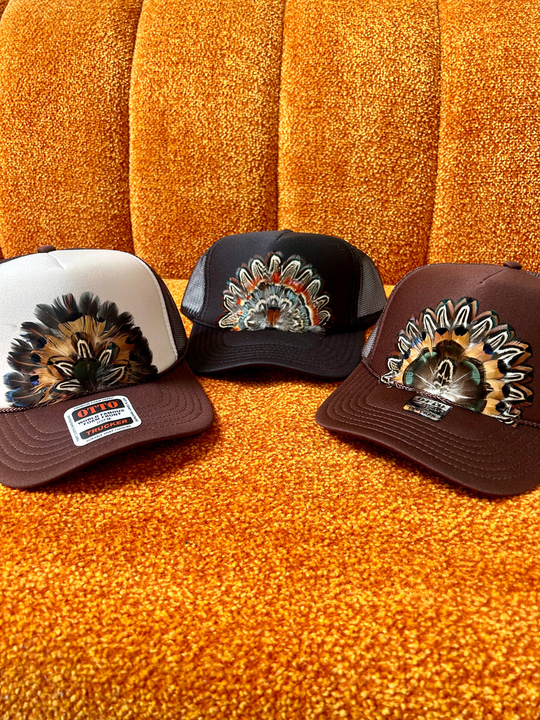 Western Feathered Trucker Hat