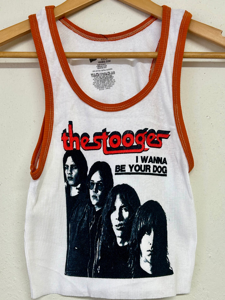 The Stooges Cropped Ringer Tank