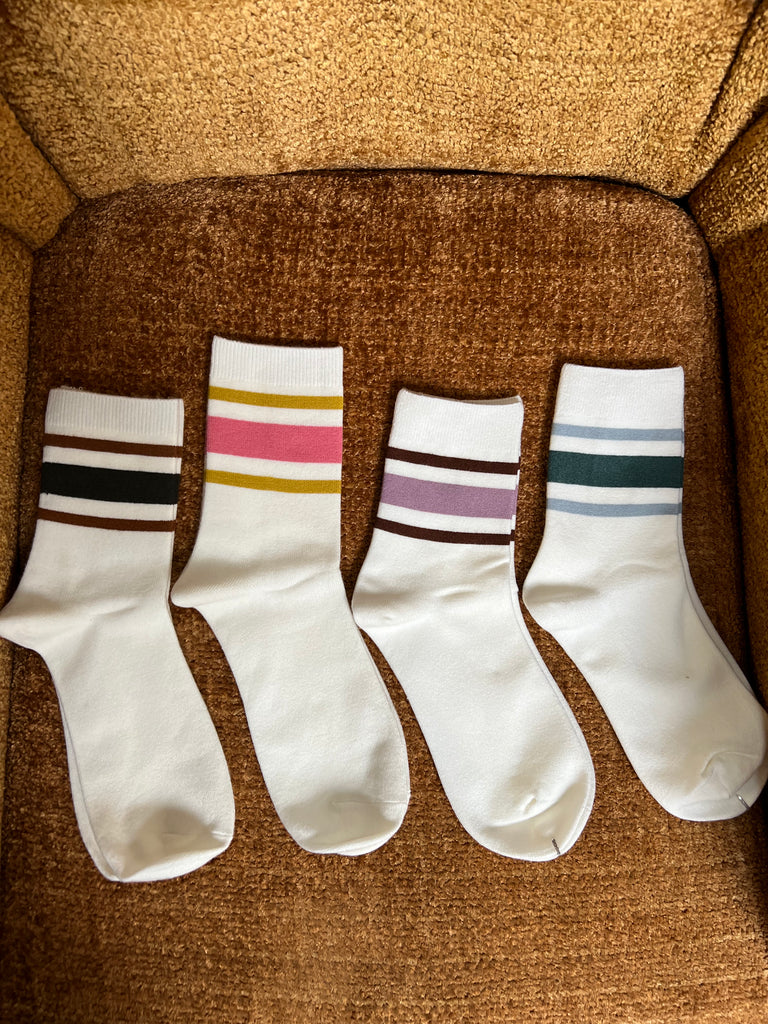 Stripe Crew Socks