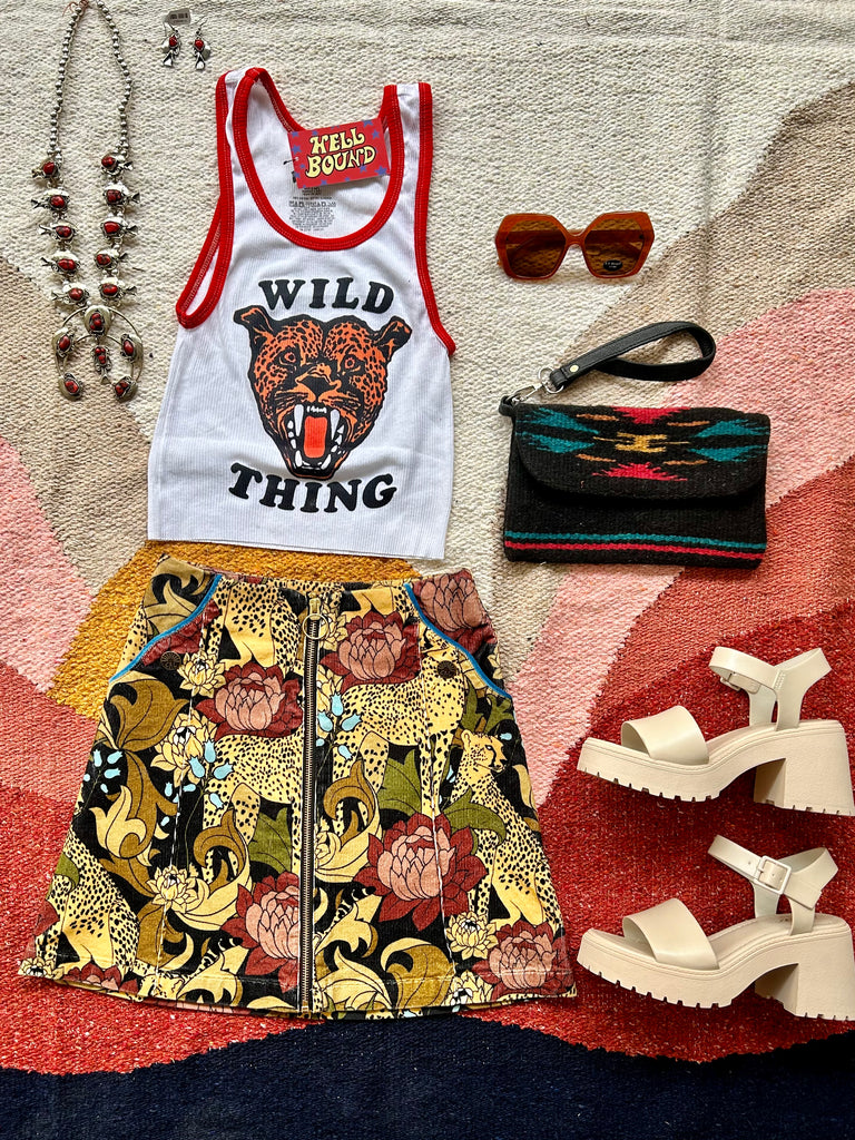 Wild Thing Cropped Ringer Tank