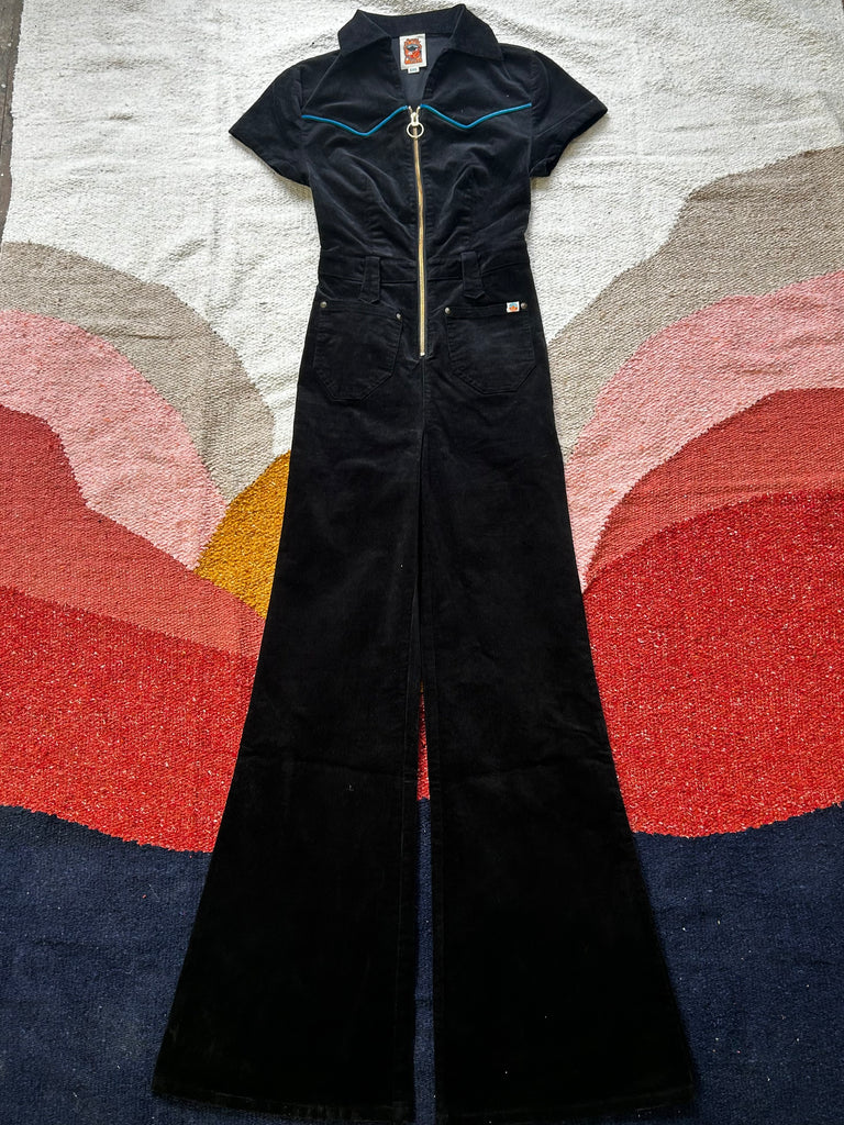 Black Wild Child Corduroy Jumpsuit