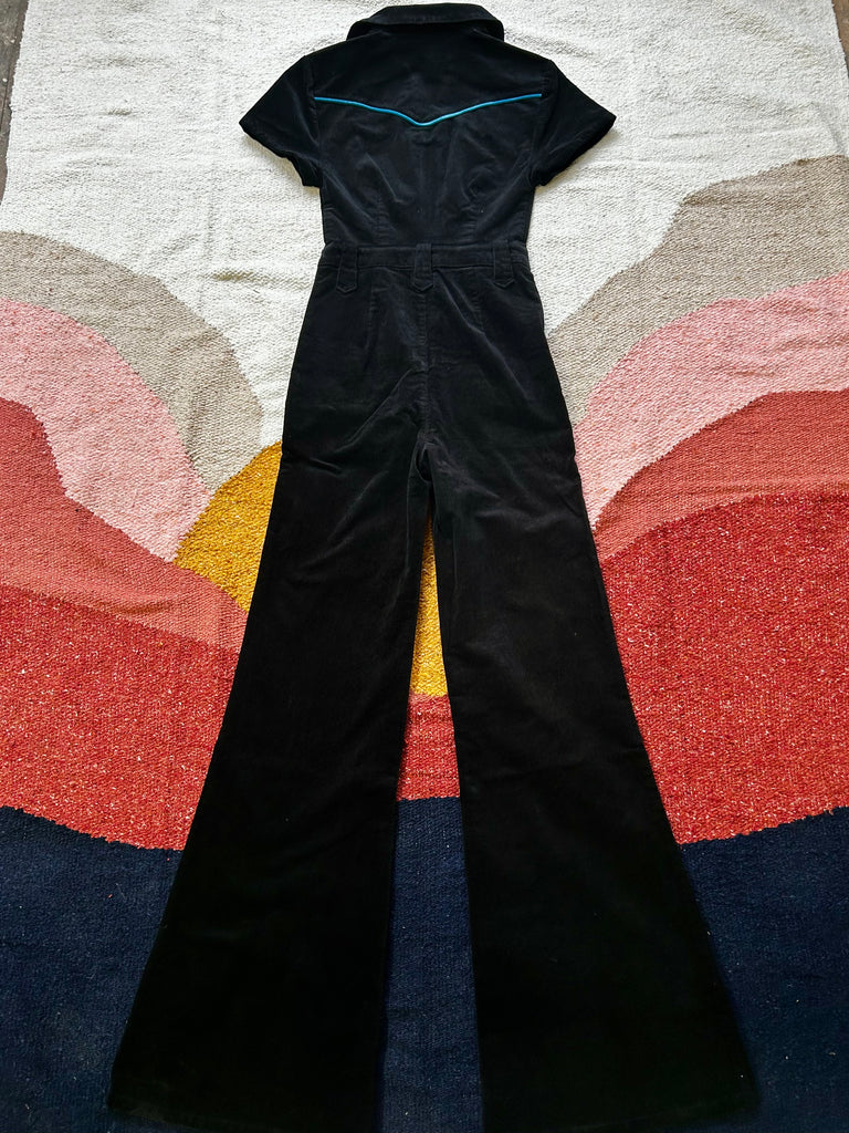 Black Wild Child Corduroy Jumpsuit