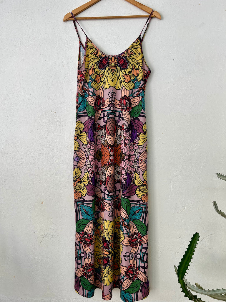 Botanical Print Maxi Drss