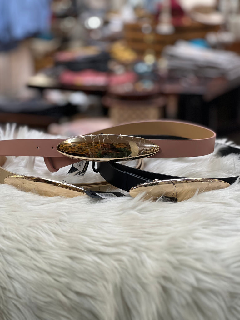 Long Oval Buckle Belt