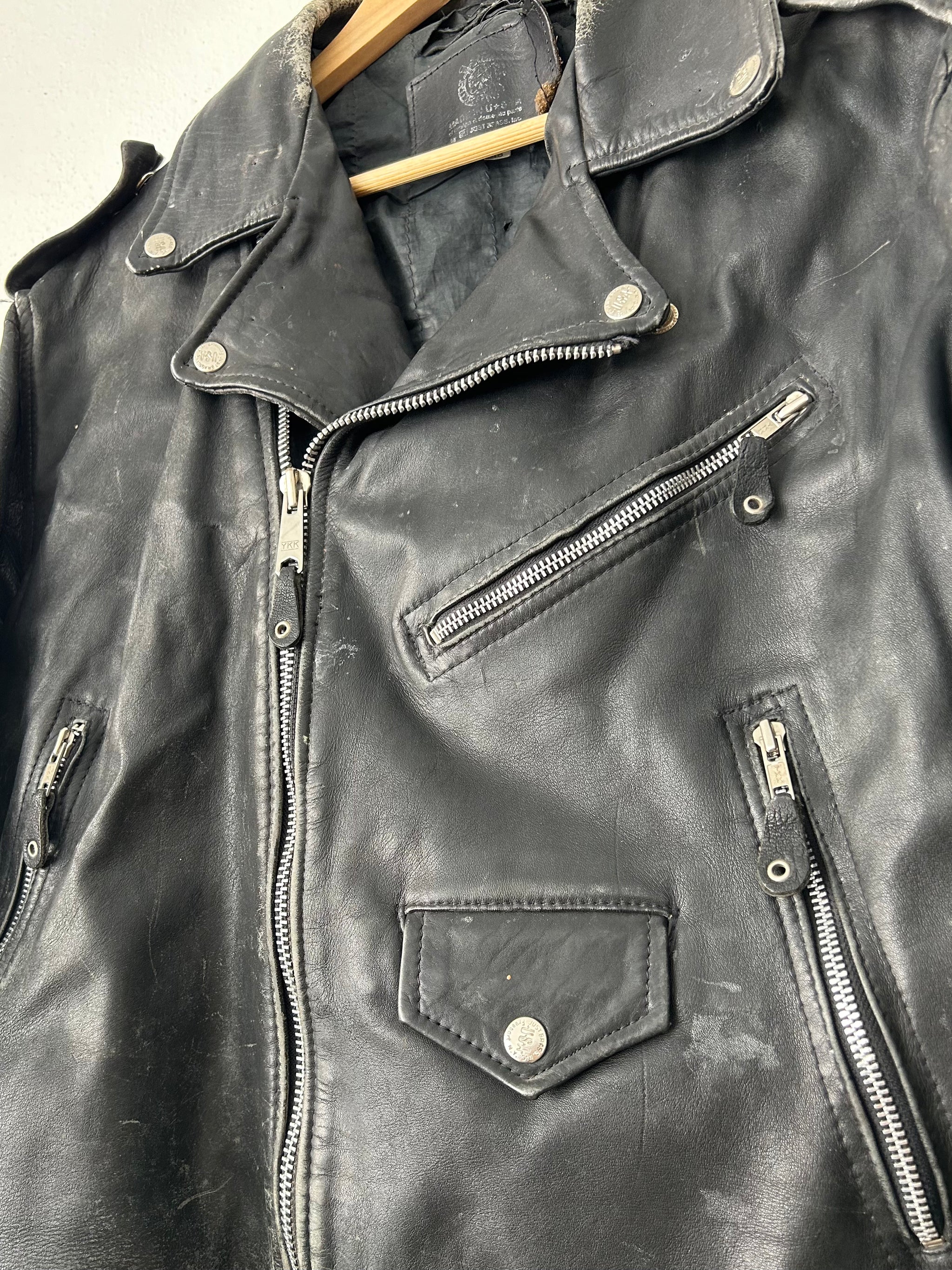 Rebel Riders Vintage Leather Jacket – Classic Rock Couture