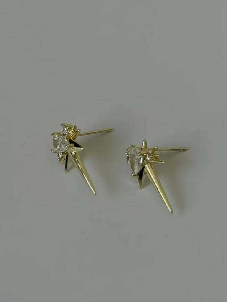 Armor Spiked Stud Earrings