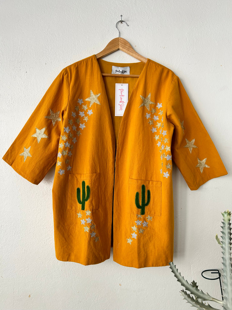 Desert Stars Embroidered Kimono