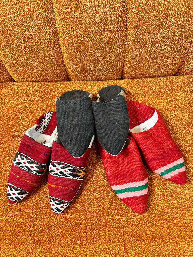 Moroccan Kilim House Slippers