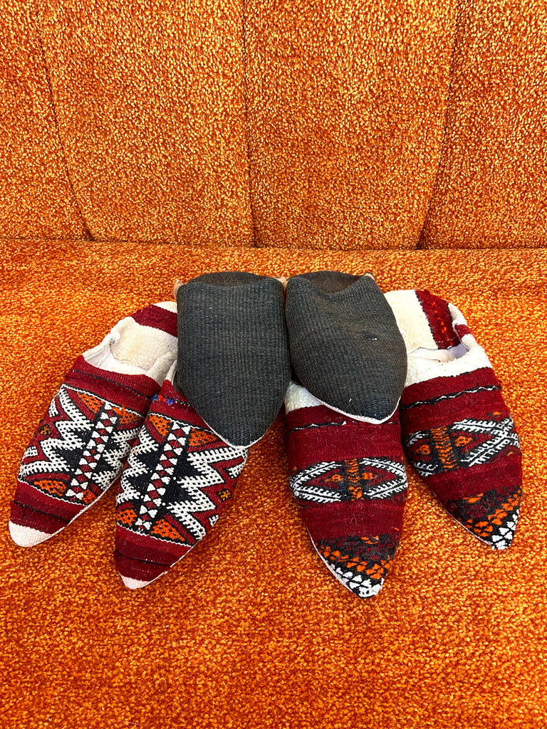 Moroccan Kilim House Slippers