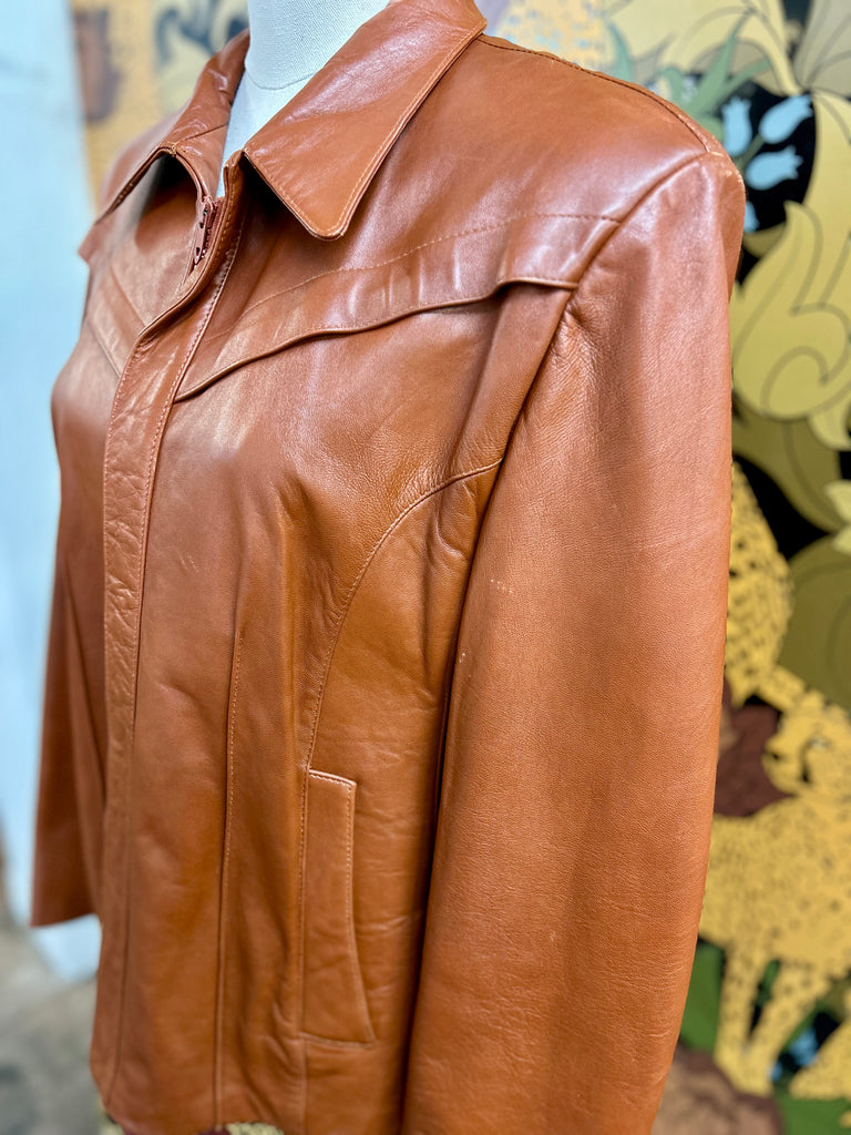 The Leatherman of C.A. Vintage Leather Coat