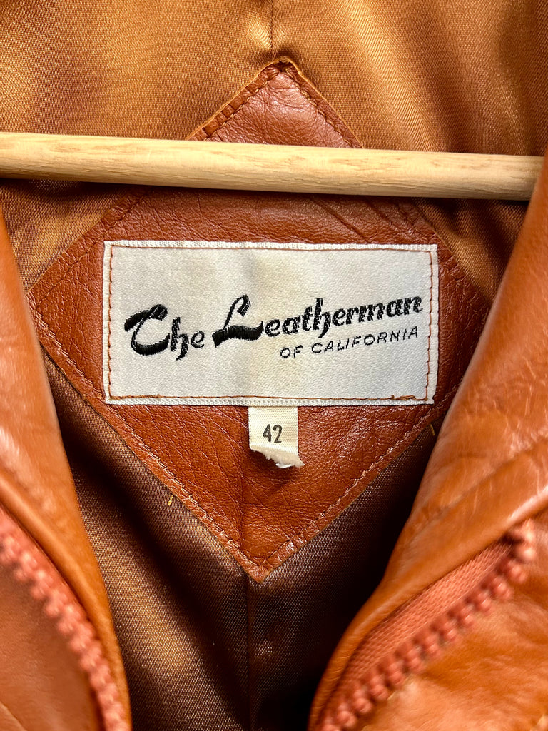 The Leatherman of C.A. Vintage Leather Coat