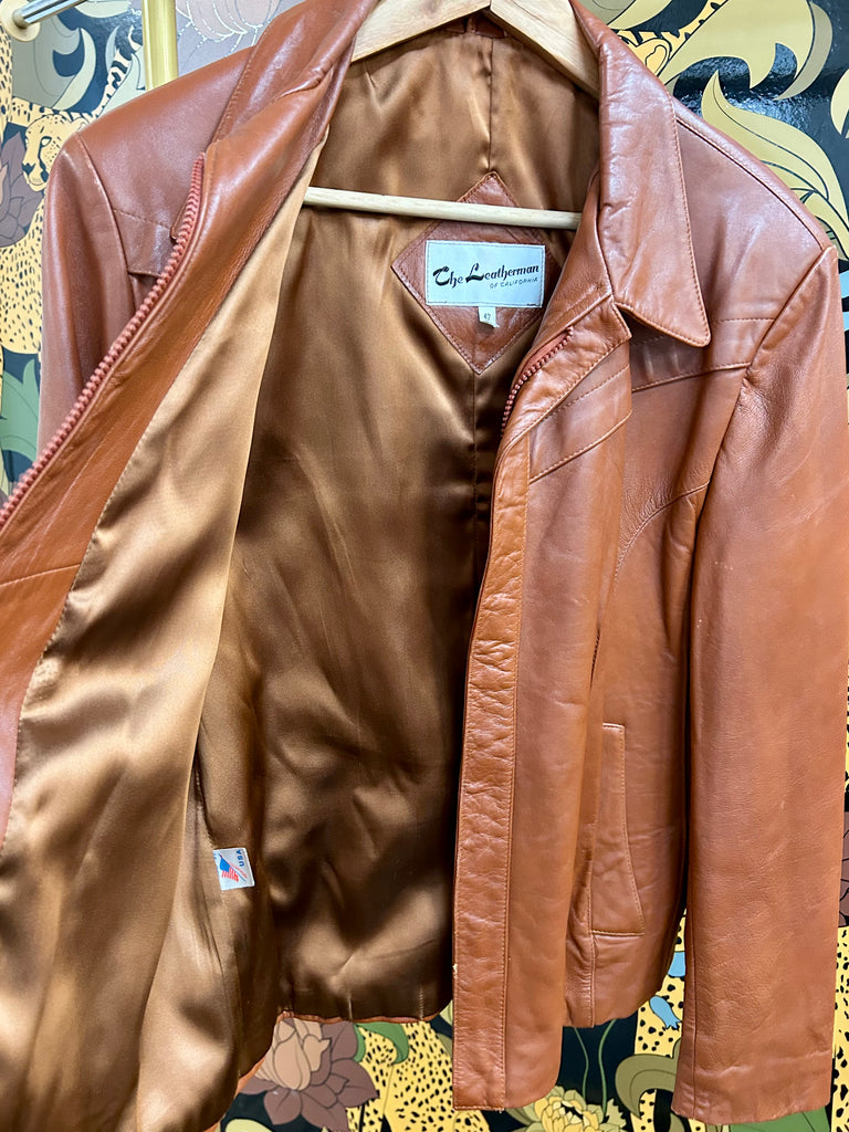 The Leatherman of C.A. Vintage Leather Coat