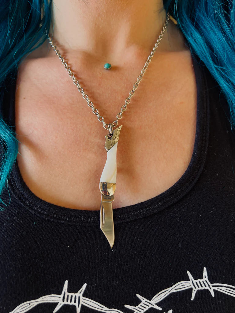 Stiletto Switchblade Necklace