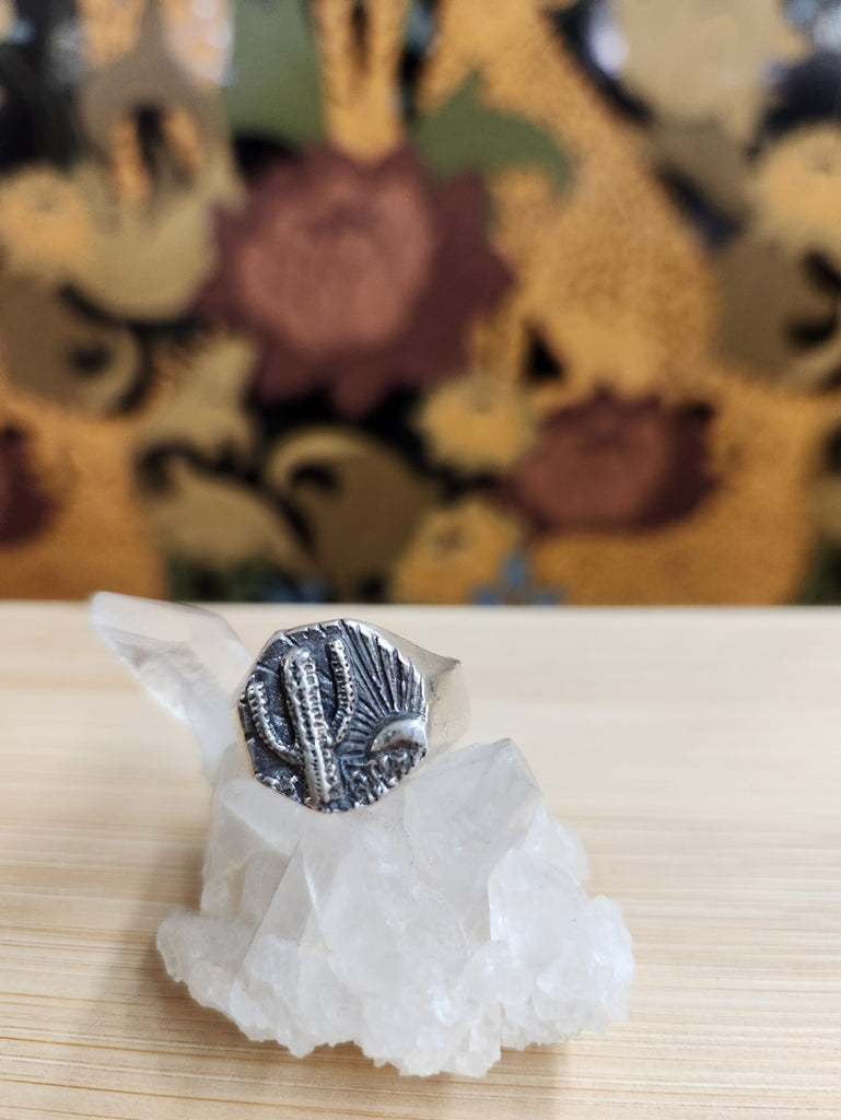 Saguaro Signet Ring